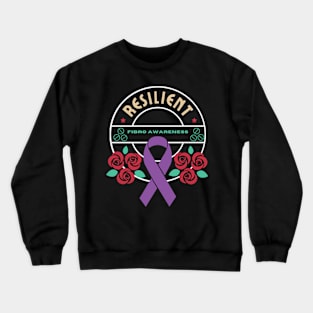 Resiliant Fibromyalgia Awareness Crewneck Sweatshirt